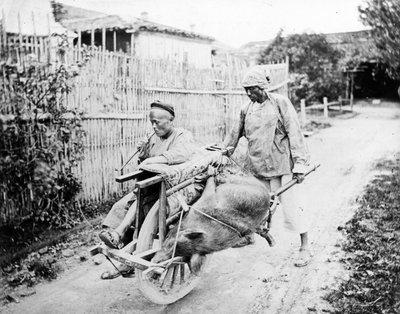 Un cab de Shanghai, vers 1875 - William Saunders